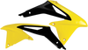 Acerbis Left Right Radiator Shrouds Yellow Black